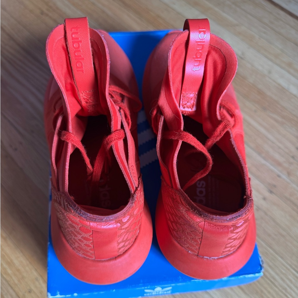 ADIDAS Tubular Donna Rosso Sneaker - Picture 6 of 9